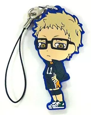 月島蛍 鳥野ラバーストラップ きゅんキャラいらすとれーしょんず 「一番くじ ハイキュー!!～新・ゴミ捨て場の決戦!～」 I賞
