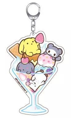 集合(アニマルパフェVer.) うーさーのアクリルキーチェーン 「うーさーのその日暮らし 夢幻編」
