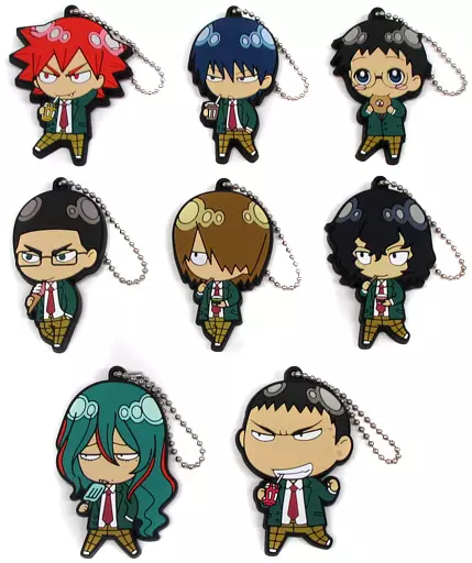 全8種セット 「弱虫ペダル GRANDE ROAD ラバーキーホルダーコレクション 総北 寄り道ver.」 ローソン限定