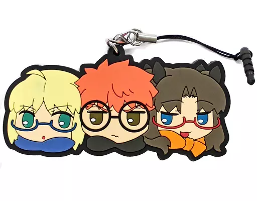 衛宮士郎＆遠坂凛＆セイバー 「Fate/stay night Cafe 名シーンラバーストラップ」