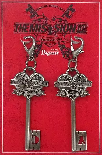 東方神起 ファスナーチャーム(2個セット) 「Bigeast FANCLUB EVENT 2013 THE MISSION II」