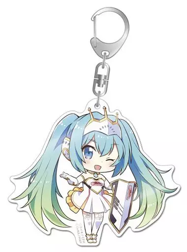 キーホルダー・マスコット(キャラクター)　初音ミク レーシングver.2015 デカアクリルキーホルダー 「レーシングミク×ハッカドール」