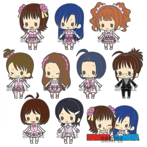全10種セット 「esシリーズnino ラバーストラップコレクション アイドルマスター stage1 リニューアルver.」