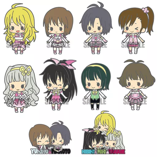 全10種セット 「esシリーズnino ラバーストラップコレクション アイドルマスター stage2 リニューアルver.」