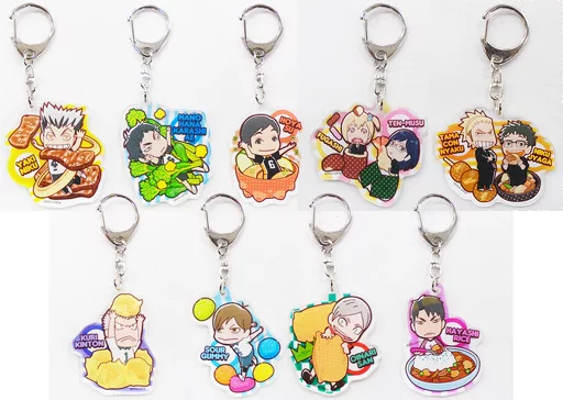 全9種セット 「ハイキュー!! アクリルフードキーホルダー2」
