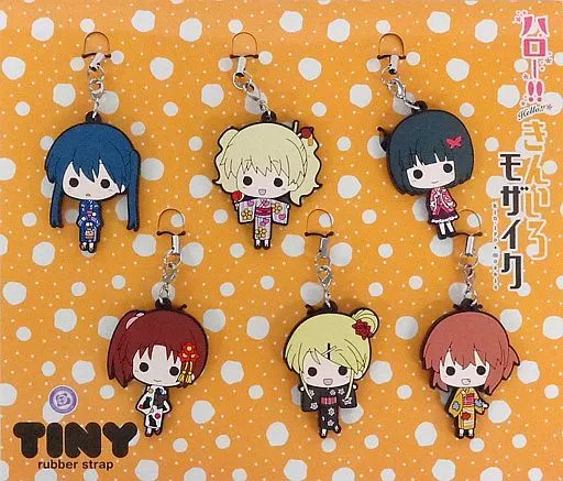 集合 TINYラバーストラップセット(6種セット) 「ハロー!!きんいろモザイク」 京都国際マンガ・アニメフェア2015(京まふ) グッズ