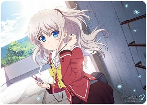 【超貴重】Charlotte 友利奈緒 路地裏同盟 プレイマット 駿河屋 -<中古>友利奈緒 キャラクター万能ラバーマット 「Charlotte