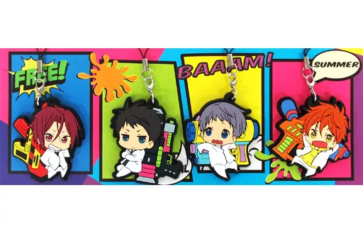 SAMEZUKA Ver. コミックマーケット特装版ラバーストラップコレクション ExFrVer.(4個セット) 「Free!-Eternal Summer-」 C89グッズ