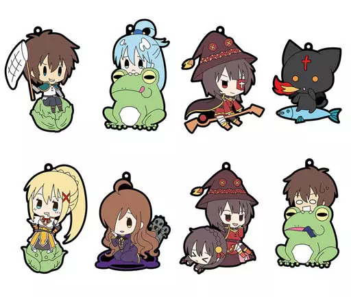 全8種セット 「この素晴らしい世界に祝福を! きゃらいど ラバーストラップ」
