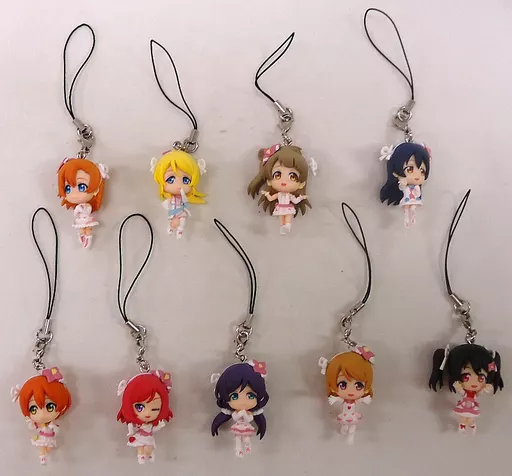 全9種セット ストラップ きゅんキャラアクセント 「一番くじプレミアム ラブライブ! The School Idol Movie」 M賞