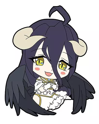 オーバーロード　アルベド　ぺたん娘　ラバーストラップ 駿河屋 -<中古>アルベド 「オーバーロード ぺたん娘トレーディング