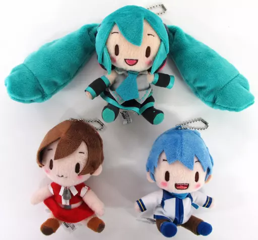 全3種セット ふわふわキーチェーンマスコット“ミク＆KAITO＆MEIKO” 「VOCALOID」