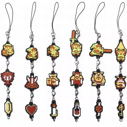 ゼルダの伝説　連結ラバーストラップ　全6種セット 駿河屋 -<新品/中古>全6種セット 連結ラバーストラップ 「ゼルダ