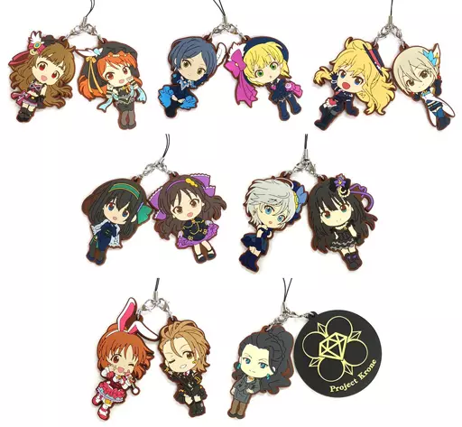 全7種セット ラバーストラップ 346プロダクションver. きゅんキャラいらすとれーしょんず 「一番くじプレミアム アイドルマスター シンデレラガールズPART2」 G賞