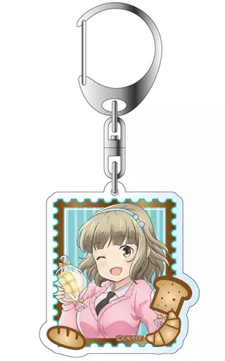 深川ふゆみ アクリルキーホルダー 「パンでPeace!」