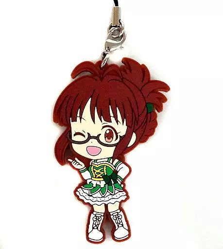 秋月律子 ラバーストラップ きゅんキャラいらすとれーしょんず 「一番くじ アイドルマスター 10thLIVE～765PROver.～」 O賞