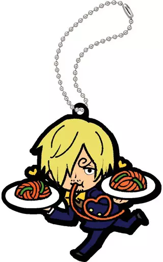 サンジ 「ラバーマスコット もぐもぐ ワンピース うめェもんはうめェ!」