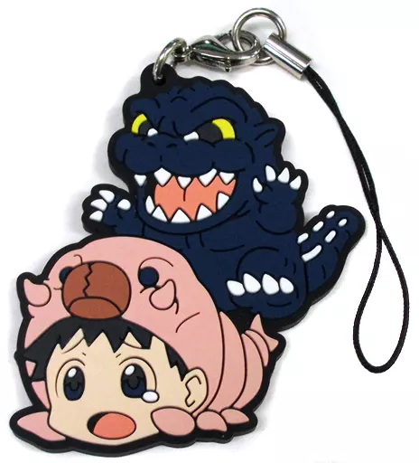 掟シンジ(モスラ幼虫)＆ゴジラ ラバーストラップ 「一番くじ シン・ゴジラ～ゴジラ、ニッポン上陸!～」 E賞