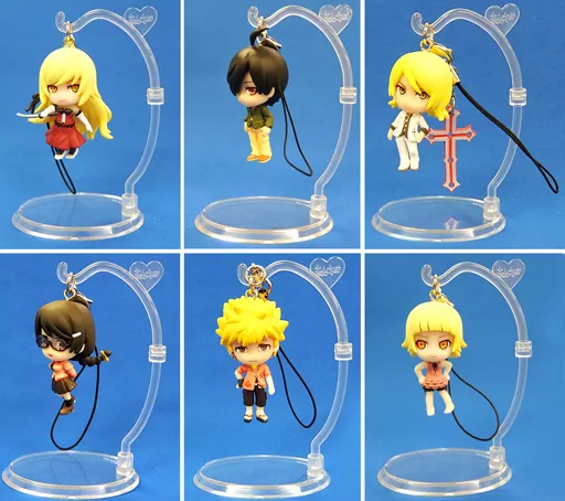 全6種セット ストラップ 『傷物語 鉄血篇』 きゅんキャラアクセント 「一番くじプレミアム 傷物語 鉄血篇」 H賞