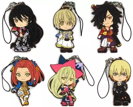 全6種セット ベルセリアラバーストラップ きゅんキャラいらすとれーしょんず 「一番くじ テイルズ オブ ゼスティリア ザ クロス＆テイルズ オブ ベルセリア」 I賞