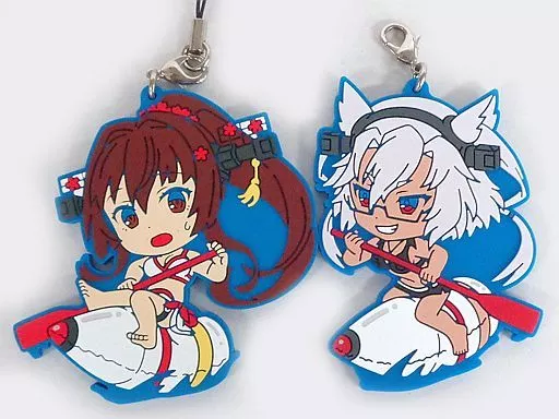 大和＆武蔵 ラバーストラップ2個セット 「一番くじプレミアム 艦隊これくしょん～艦これ～-真夏の艦娘だらけの水泳大会!-」 G賞
