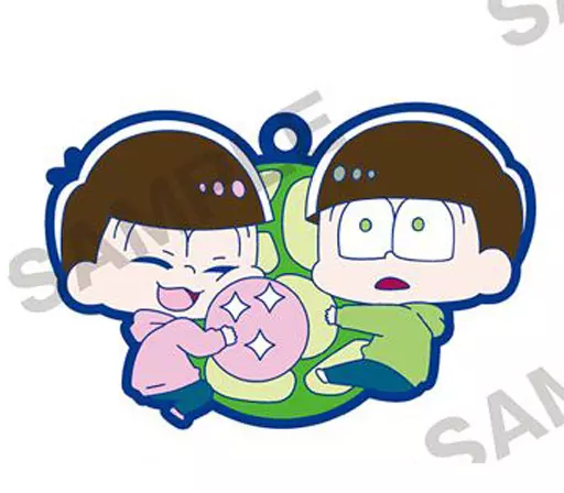 チョロ松＆トド松 「おそ松さん ぴたコレ ラバーストラップW」