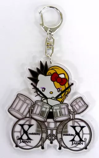yoshikitty(YOSHIKI) アクリルキーホルダーBIG ドラム 「YOSHIKI×ハローキティ」 あすなろ舎WEB限定