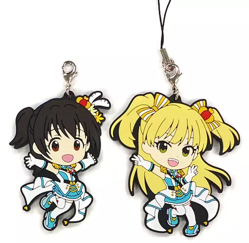 赤城みりあ＆城ヶ崎莉嘉 ラバーストラップ シンデレラプロジェクトver. きゅんキャラいらすとれーしょんず 「一番くじプレミアム アイドルマスターシンデレラガールズ PART3」 I賞