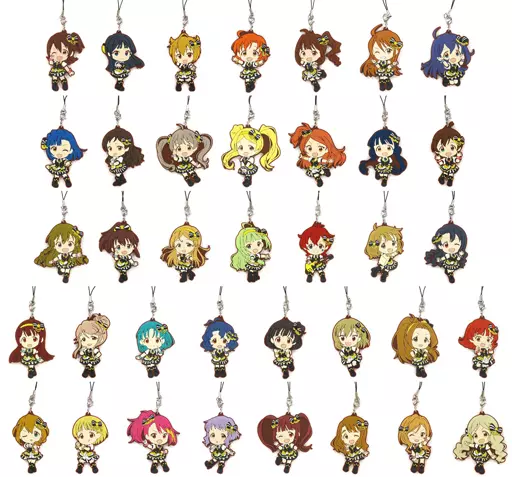 全37種セット ラバーストラップ きゅんキャラいらすとれーしょんず 「一番くじ アイドルマスター ミリオンライブ! BELIEVE MY DRE＠M!! MEMORY」 G賞