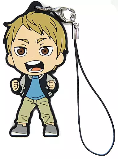 月島明光 観戦ラバーストラップ きゅんキャラいらすとれーしょんず 「一番くじ ハイキュー!! 烏野高校VS白鳥沢学園高校」 I賞