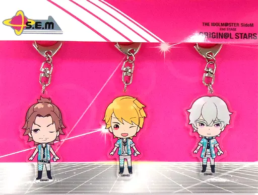 S.E.M 公式SDキャラアクリルチャームセット(3個組) 「THE IDOLM＠STER SideM 2nd STAGE～ORIGIN＠L STARS～」