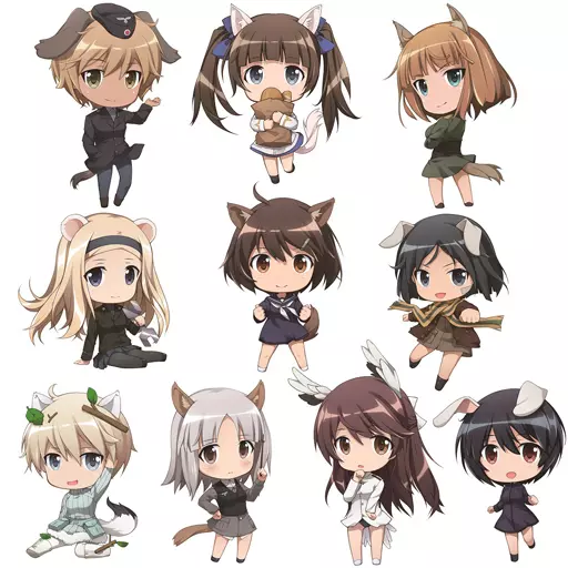 全10種セット 「ブレイブウィッチーズ SDアクリルキーホルダー」