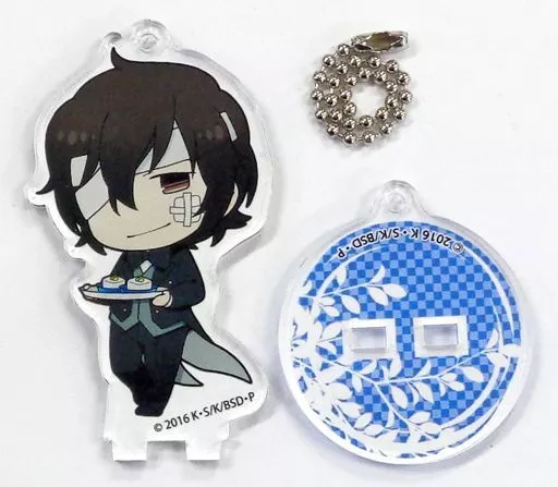 太宰治(黒の時代Ver.) 「文豪ストレイドッグス×animatecafe トレーディングスタンドキーホルダー カフェver.」