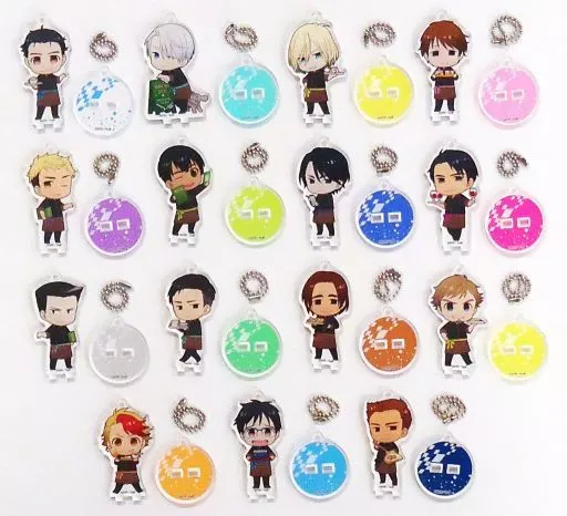 全15種セット 「ユーリ!!! on ICE×animatecafe トレーディングアクリルスタンドキーホルダー ギャルソンスタイルver.」