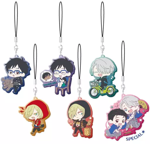 全6種セット 「ユーリ!!! on ICE クリアラバーストラップ」