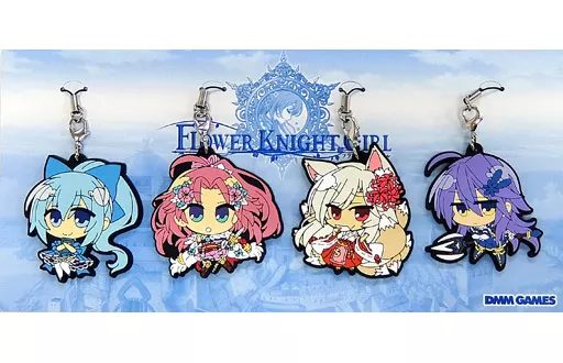 アネモネ＆ナデシコ＆ネリネ＆ヒガンバナ ラバーストラップ4個セット 「フラワーナイトガール C90スペシャルセット」