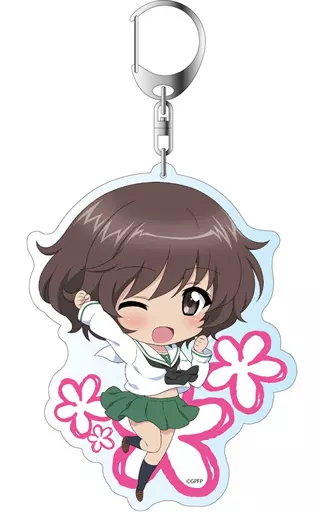 秋山優花里 デカキーホルダー 「ガールズ＆パンツァー 劇場版」