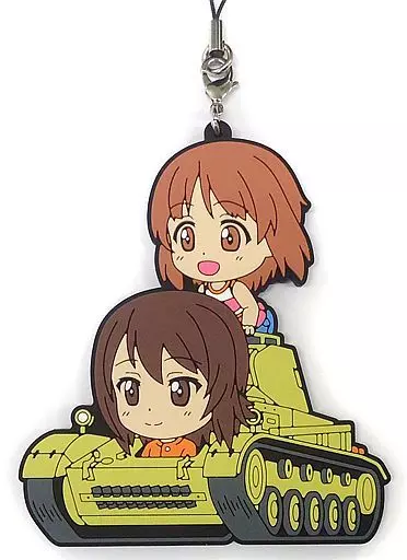 西住みほ＆西住まほ(幼少期) みなさん集合です!ver. ビッグラバーストラップ きゅんキャラいらすとれーしょんず 「一番くじプレミアム ガールズ＆パンツァー劇場版 ～戦車道は乙女のたしなみです!～」 K賞