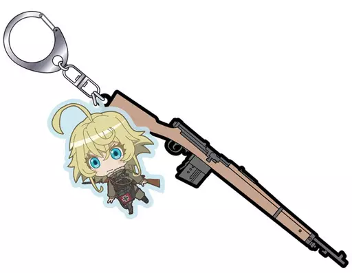 ターニャ・デグレチャフ＆帝国軍魔導半自動小銃モンドラゴンM1908 T.W.G. キーホルダー 「幼女戦記」