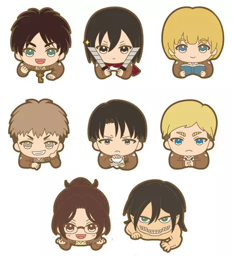 進撃の巨人 リヴァイ のっかりラバークリップ ラバーストラップ コレクション 進撃の巨人」リヴァイ (c)諫山創