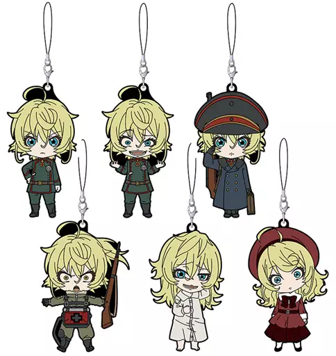 幼女戦記 ラバーストラップ 6個セット 幼女戦記 ラバーストラップRICH ターニャ戦闘ver.｜商品情報