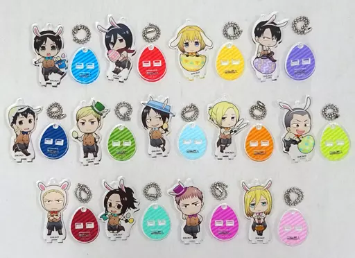 全13種セット 「進撃の巨人 Season 2×animatecafe トレーディングアクリルスタンドキーホルダー イースターver.」