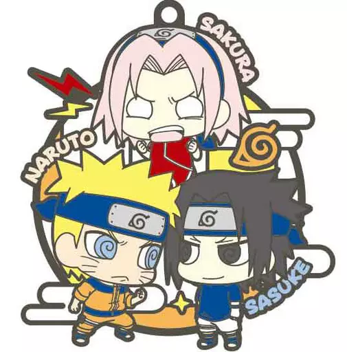 ナルト＆サクラ＆サスケ 「NARUTO-ナルト- 疾風伝 ラバーマスコット バディコレ スリーマンセルだってばよ!編」