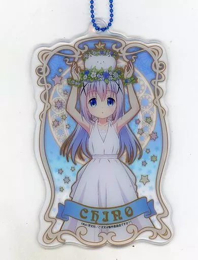 チノ 「ご注文はうさぎですか?? PVCキーホルダー(花冠)」 Loppi・HMV限定