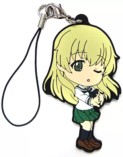 カルパッチョ 大洗女子学園制服Ver. ラバーストラップ 「一番くじ ガールズ＆パンツァー 劇場版 ～戦車道大作戦! PART2～」 M賞