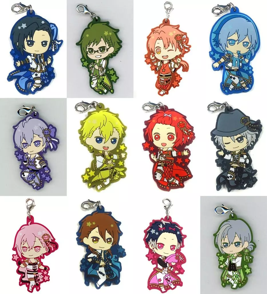 全12種セット ラバーマスコット 「一番くじ アイドリッシュセブン Happy Sparkle Star!」 P賞