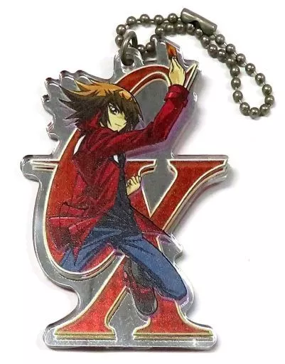 d*9様 遊戯王GX 遊城十代 一番カフェ アクリルミラーキーホルダー ビニール 駿河屋 -<中古>遊城十代(遊☆戯☆王デュエルモンスターズGX