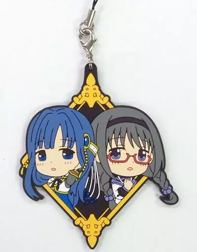 七海やちよ＆暁美ほむら ラバーストラップ きゅんキャラいらすとれーしょんず 「一番くじ マギアレコード 魔法少女まどか☆マギカ外伝」 G賞
