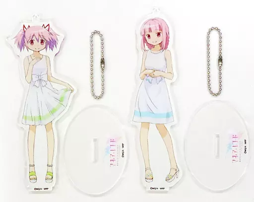 環いろは＆鹿目まどか アクリルマスコット(2体セット) 「C92 マギアレコード 魔法少女まどか☆マギカ外伝 描き下ろしVISAプリペイドカードセット」
