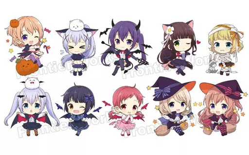 全10種セット 「ご注文はうさぎですか?? トレーディングラバーストラップ(ハロウィンVer.)」